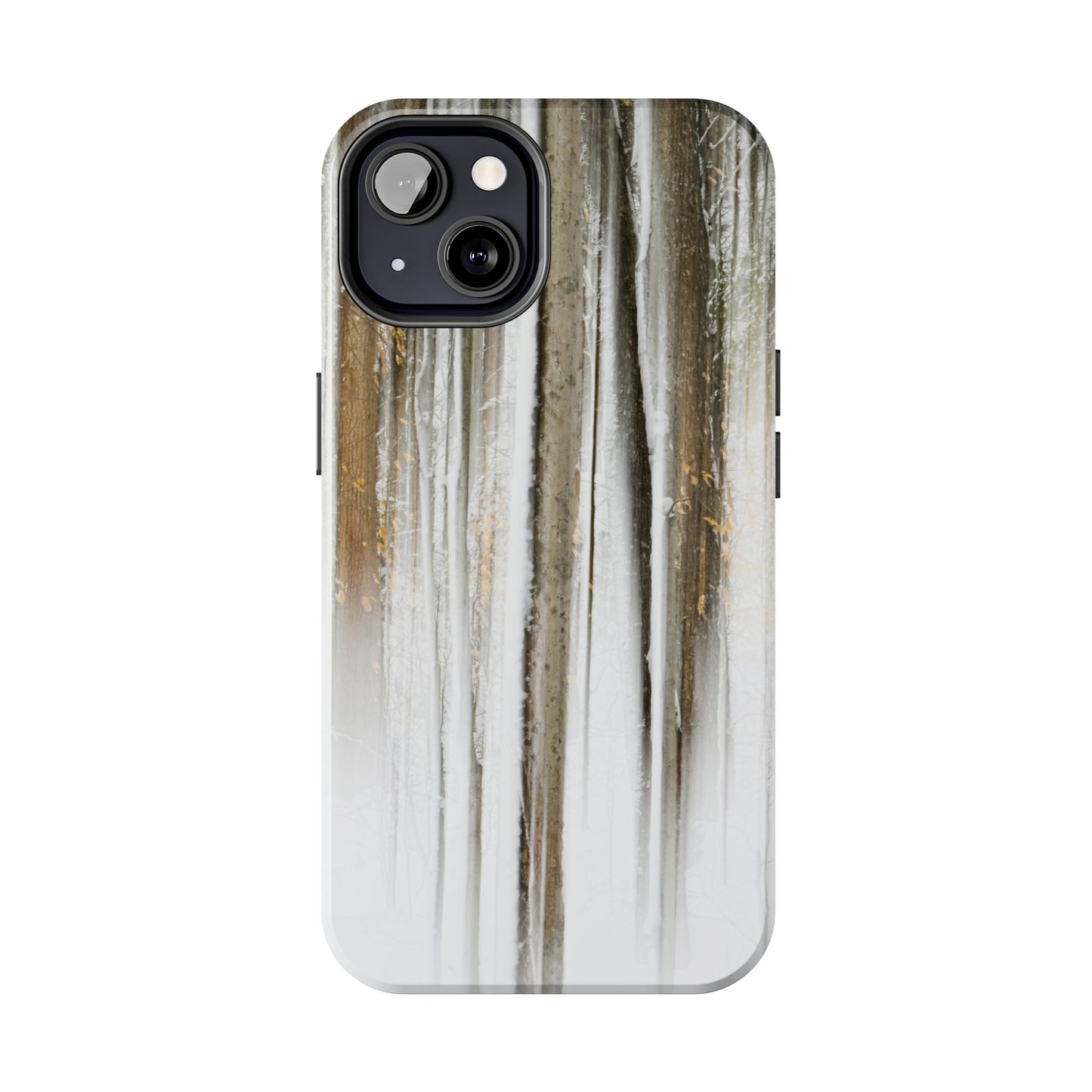 Impact Resistant Phone Case - Abstract Winter Forest