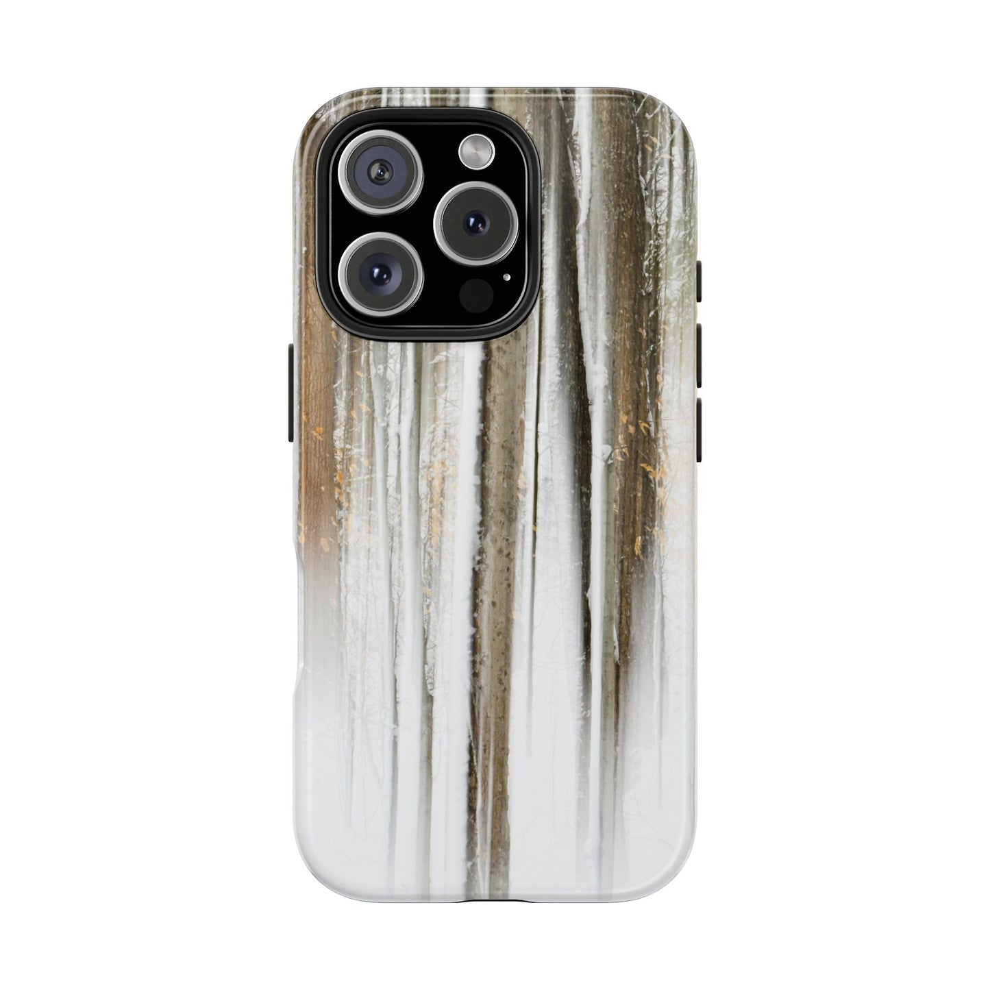 Impact Resistant Phone Case - Abstract Winter Forest