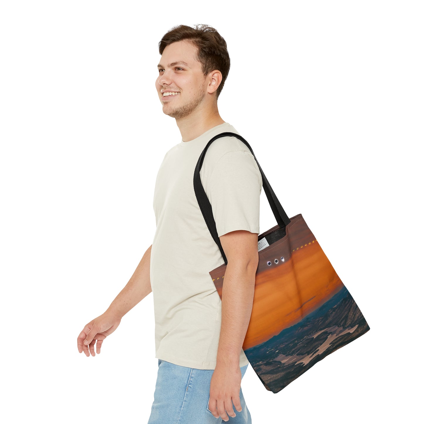 Tote Bag - 2024 Solar Eclipse over Lake Placid