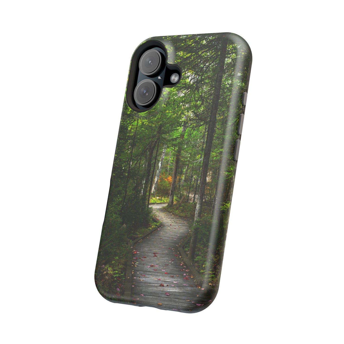 MagSafe Impact Resistant Phone Case - Woodland Boardwalk