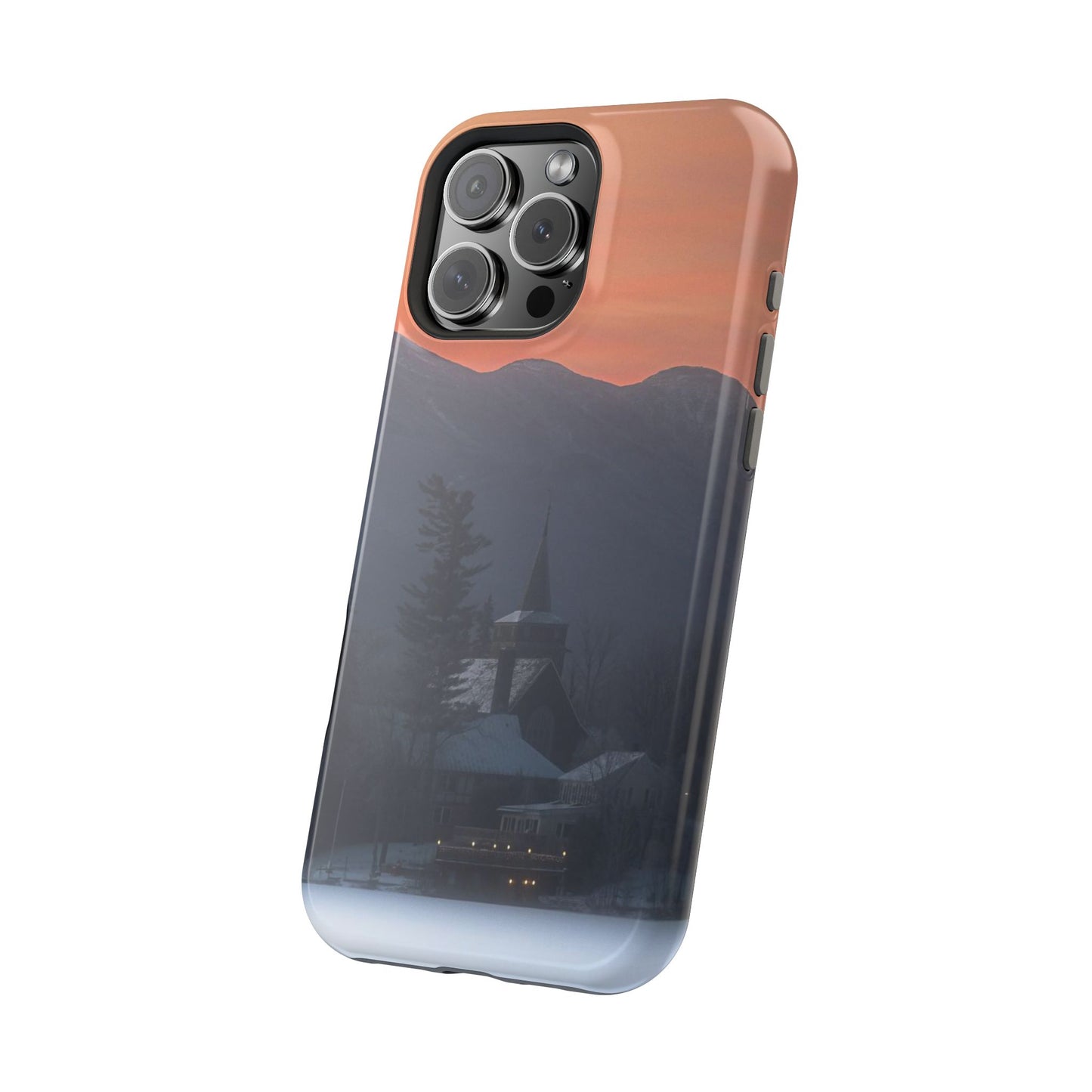 MagSafe Impact Resistant Phone Case - Mirror Lake Winter Sunrise