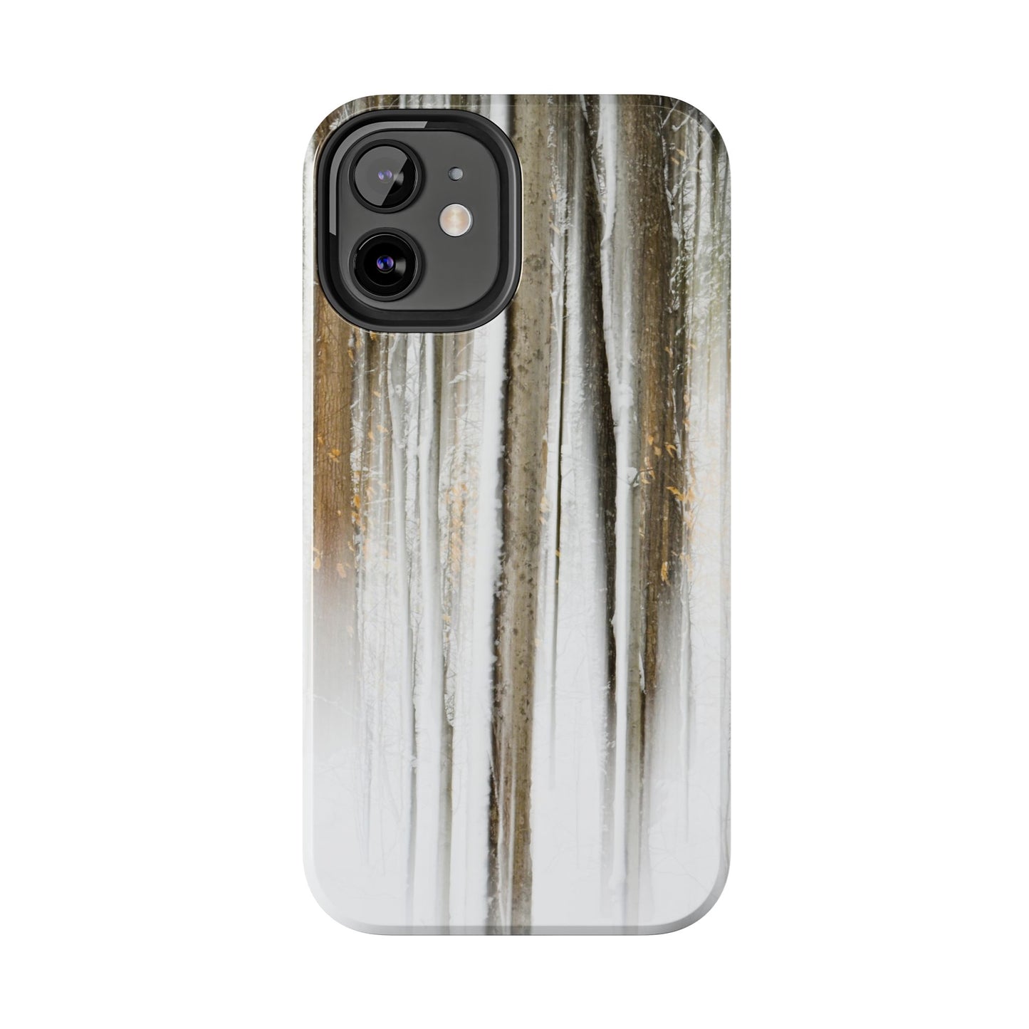 Impact Resistant Phone Case - Abstract Winter Forest