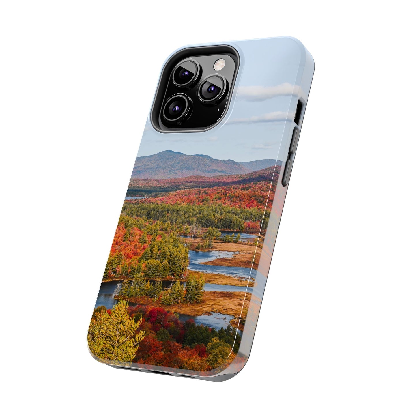 Impact Resistant Phone Case - Autumn Mountains & River