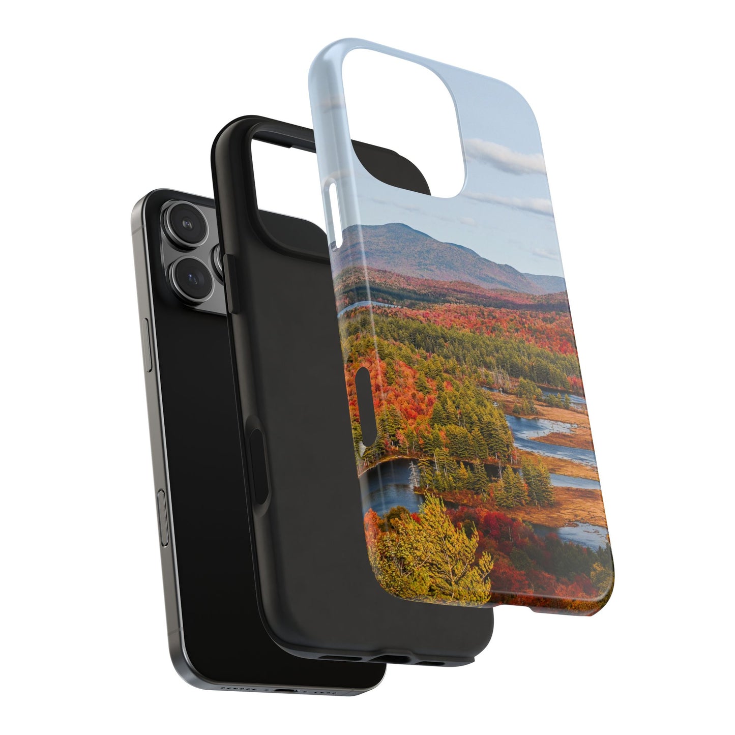 Impact Resistant Phone Case - Autumn Mountains & River