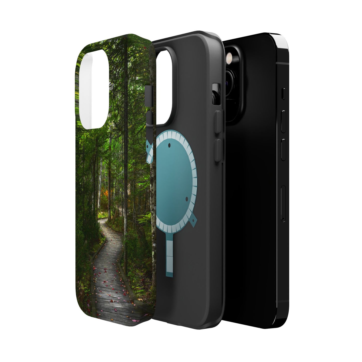 MagSafe Impact Resistant Phone Case - Woodland Boardwalk