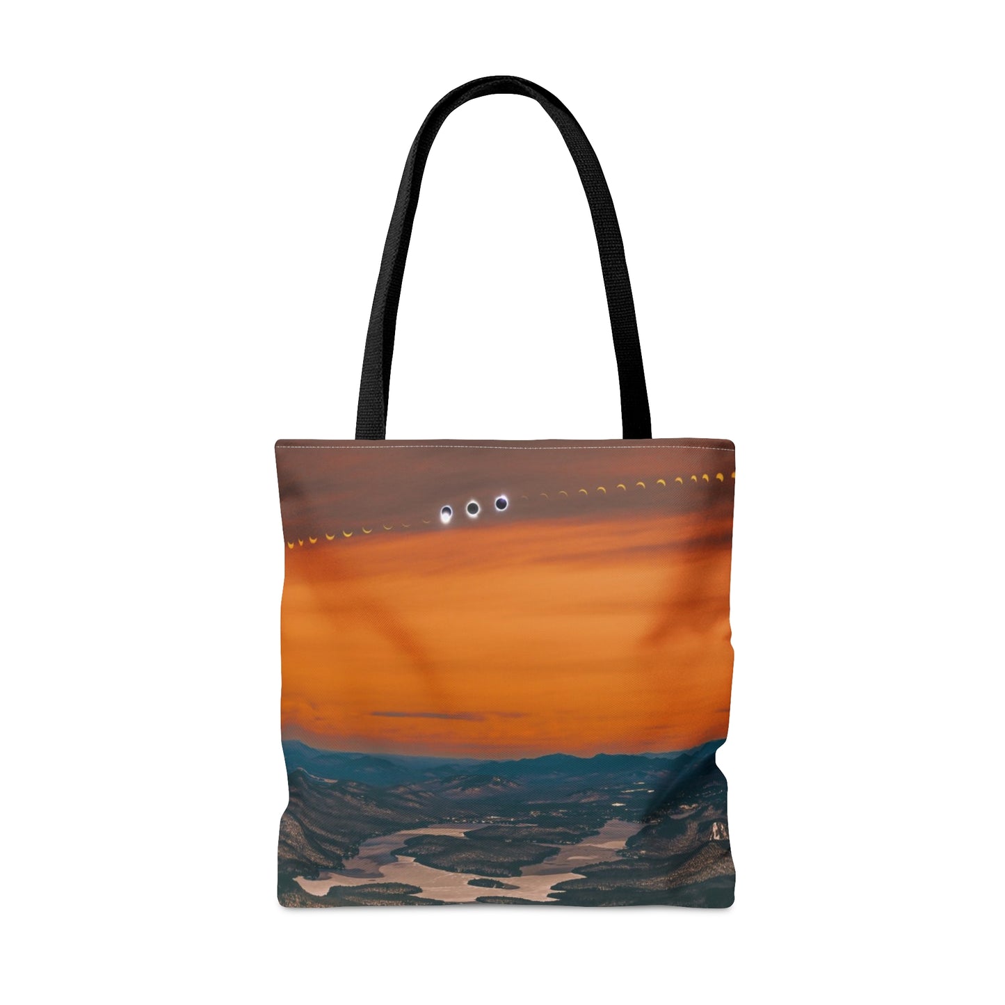 Tote Bag - 2024 Solar Eclipse over Lake Placid