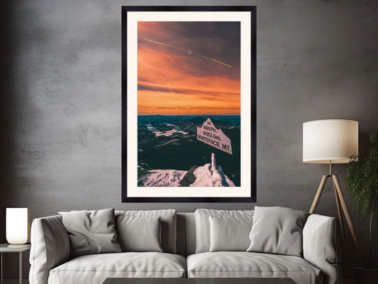 Print of 2024 Solar Eclipse Timelapse view from Whiteface