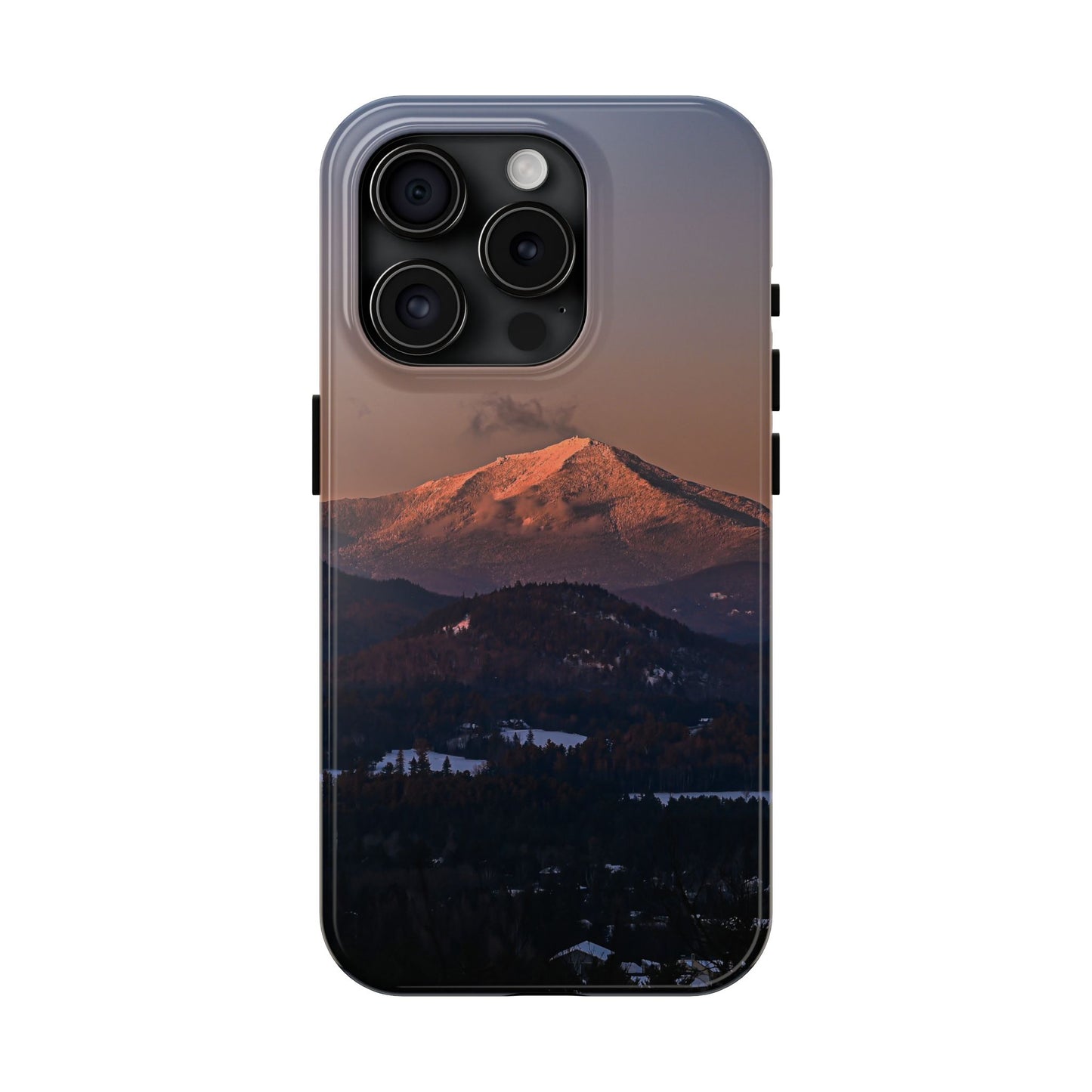 Impact Resistant Phone Case - Sundown in a Mountain Town