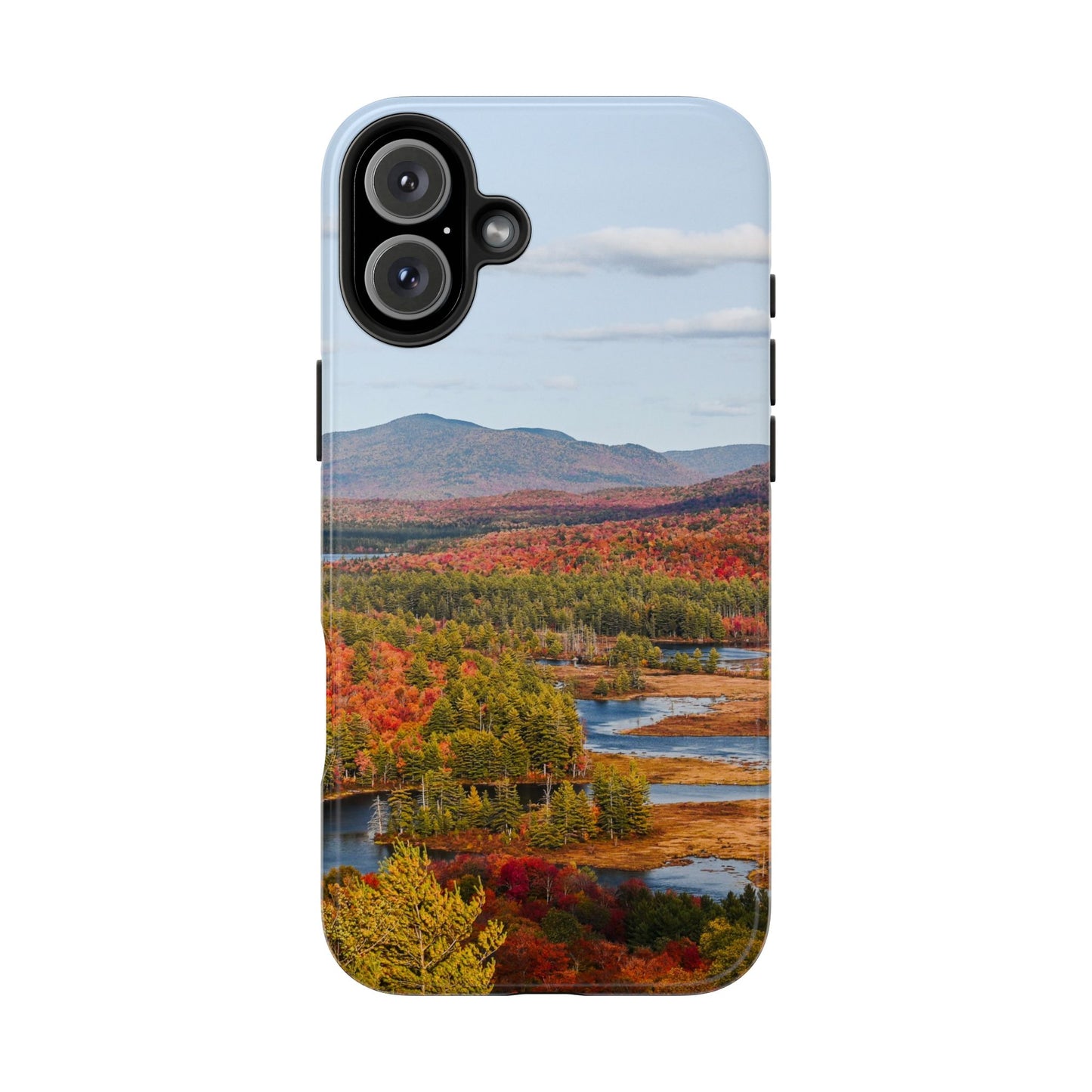 Impact Resistant Phone Case - Autumn Mountains & River