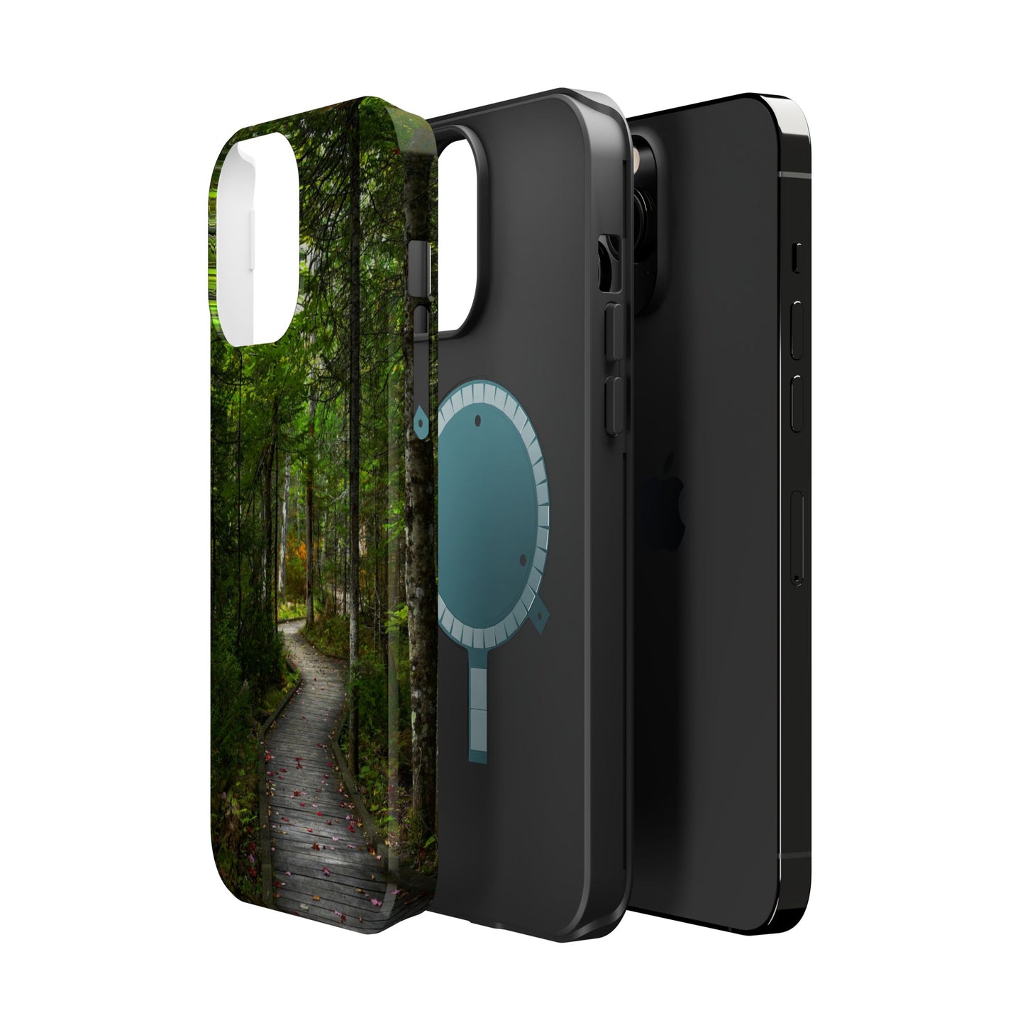 MagSafe Impact Resistant Phone Case - Woodland Boardwalk