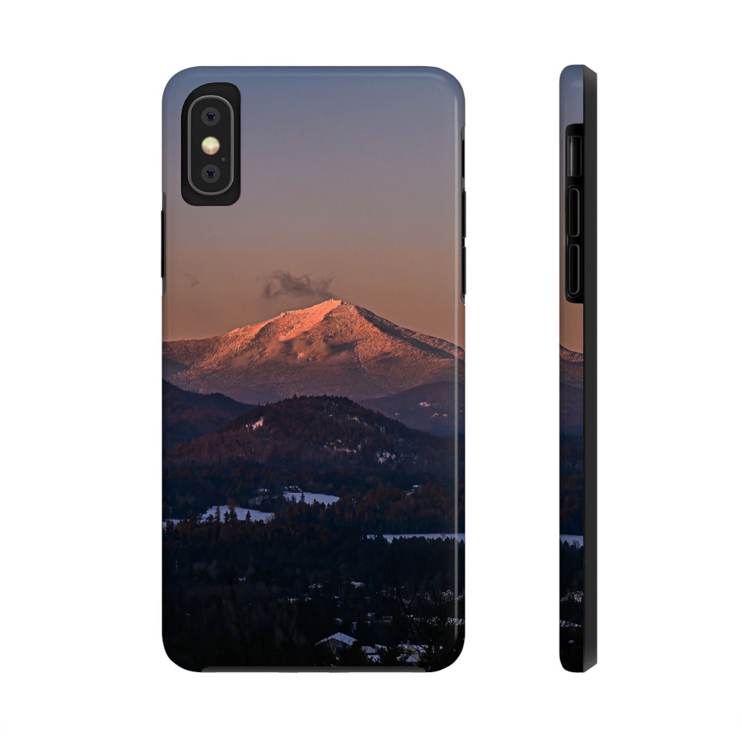 Impact Resistant Phone Case - Sundown in a Mountain Town