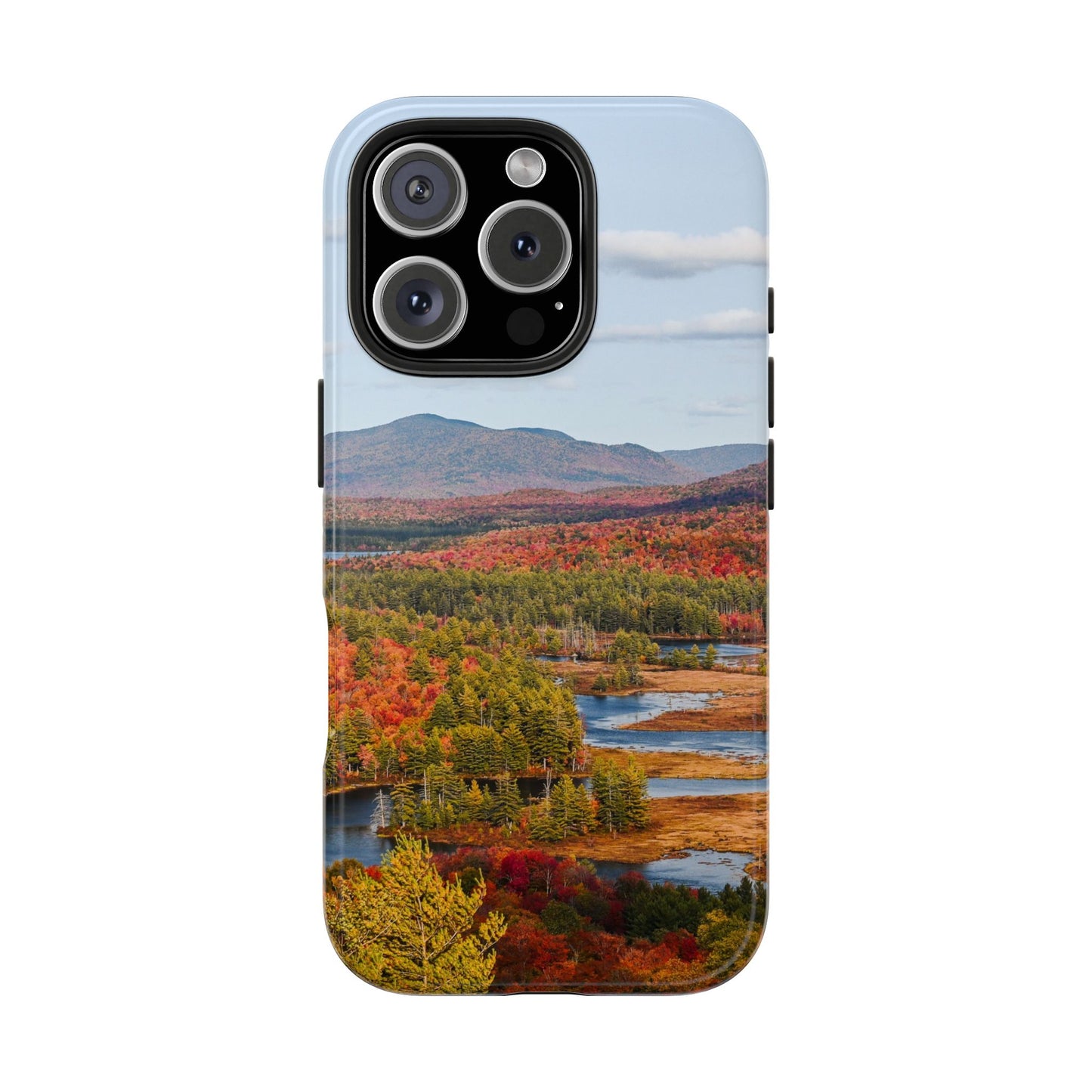 Impact Resistant Phone Case - Autumn Mountains & River