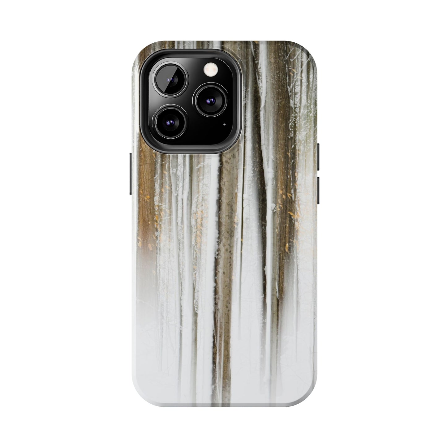 Impact Resistant Phone Case - Abstract Winter Forest