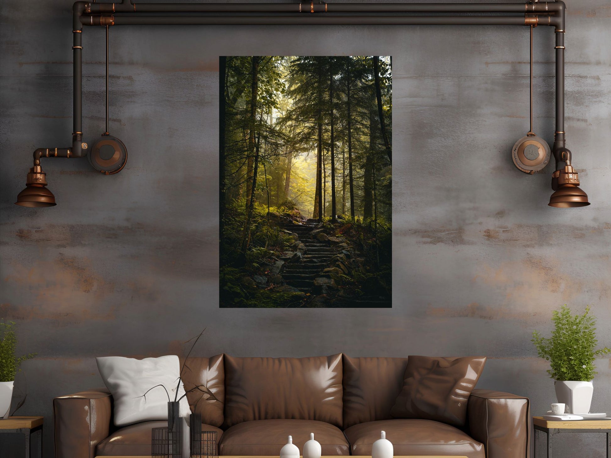 Adirondack Mountains Misty Trail Print
