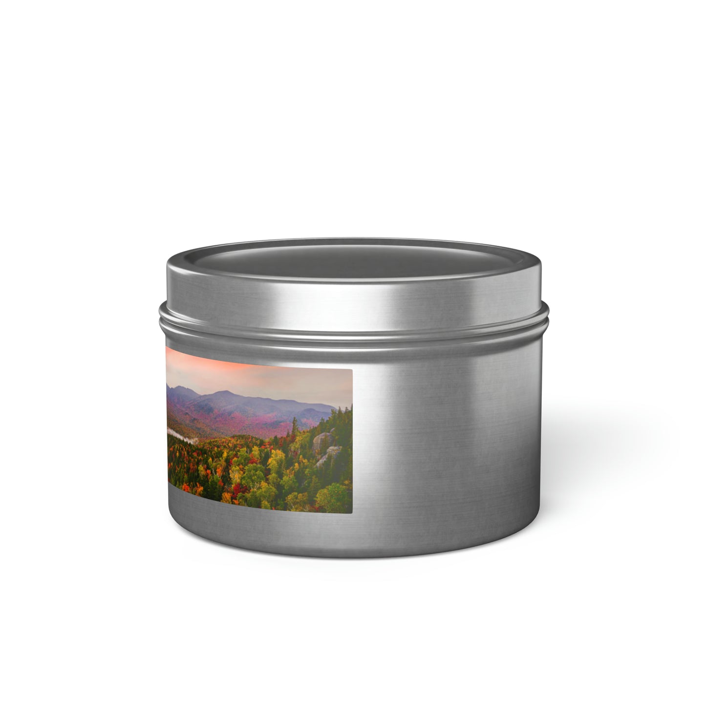 Autumn Sunrise over Heart Lake - Tin Candle