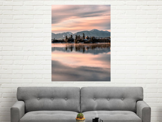 Chilled Reflections Adirondack print.