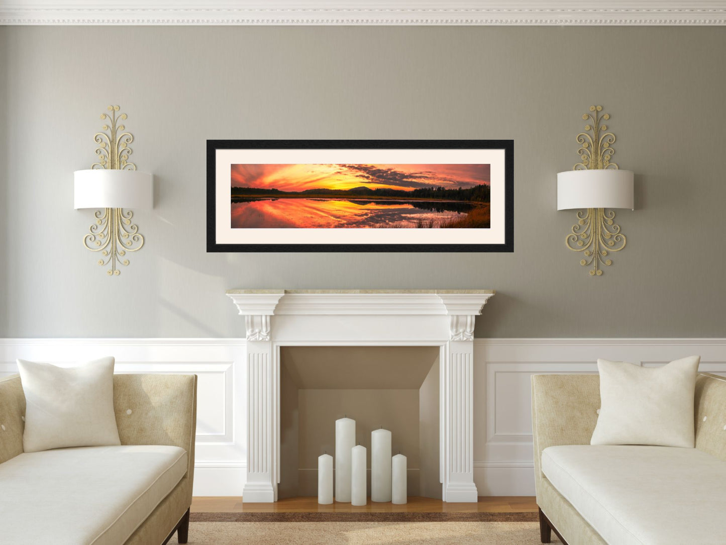 Barnum Pond Bliss Panoramic Sunset