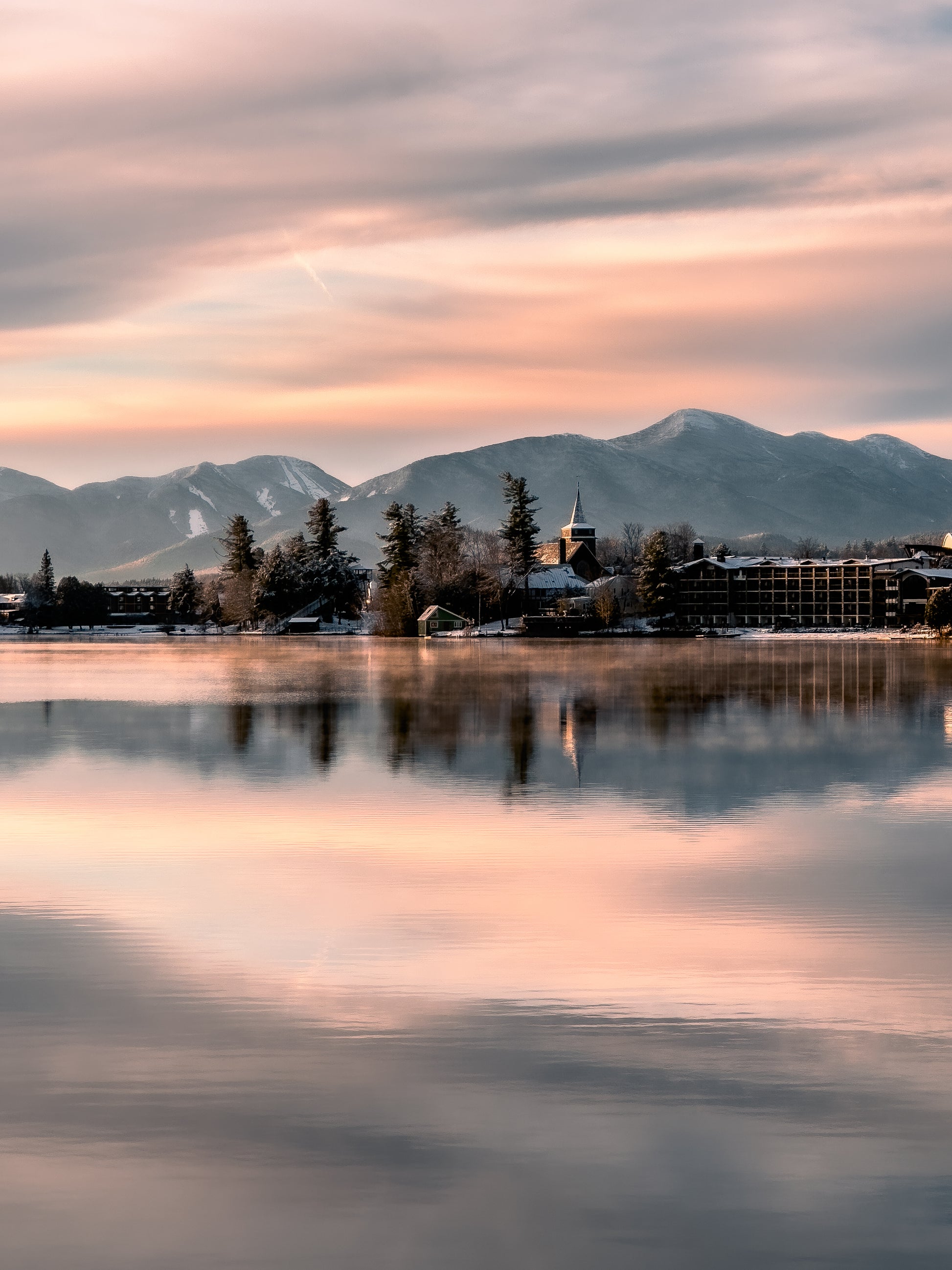 Chilled Reflections Adirondack print.