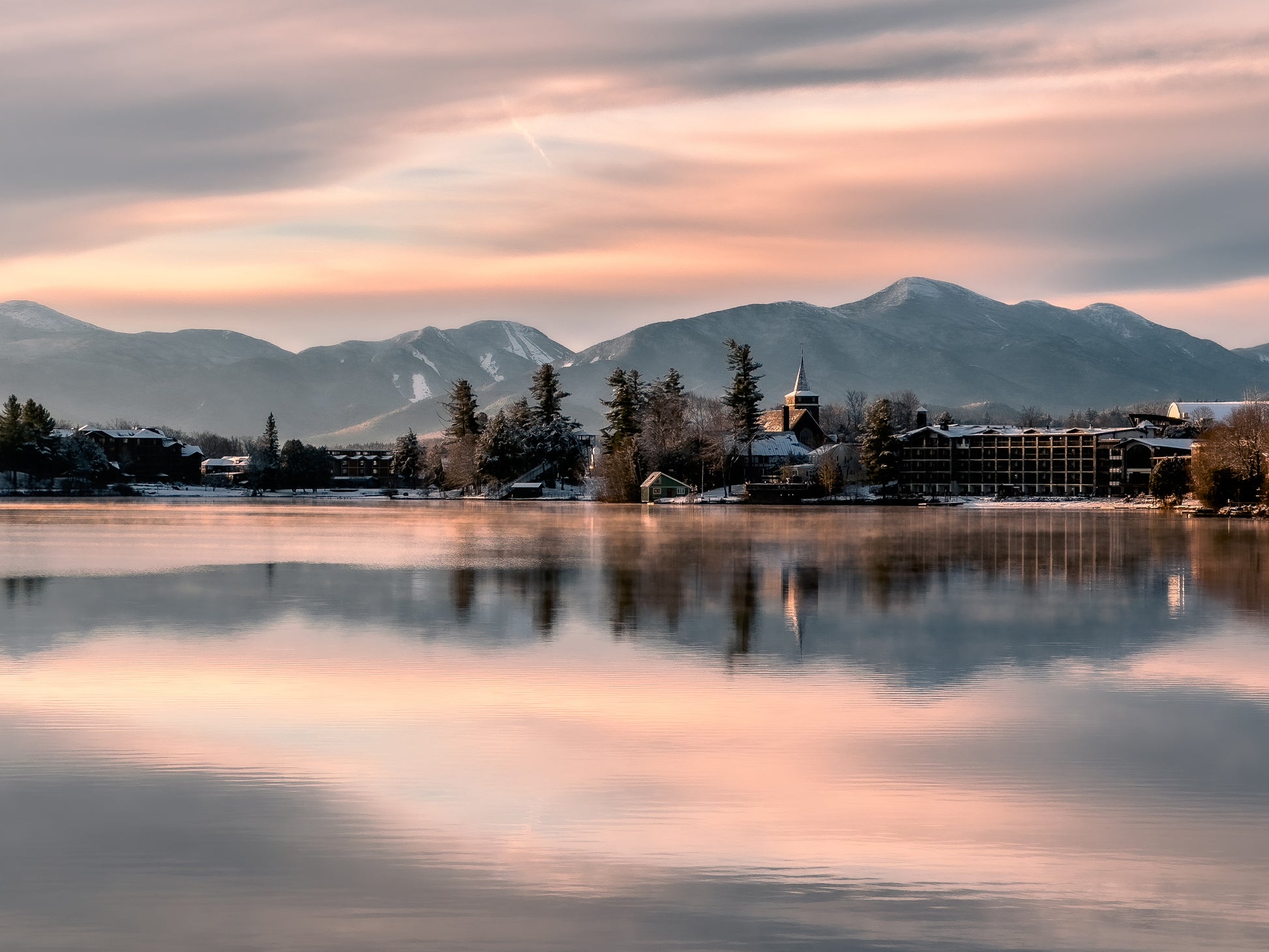 Chilled Reflections Adirondack print.