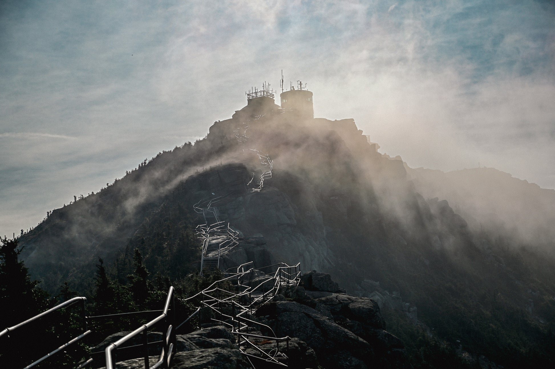 Into the Mist - Whiteface Mountain print