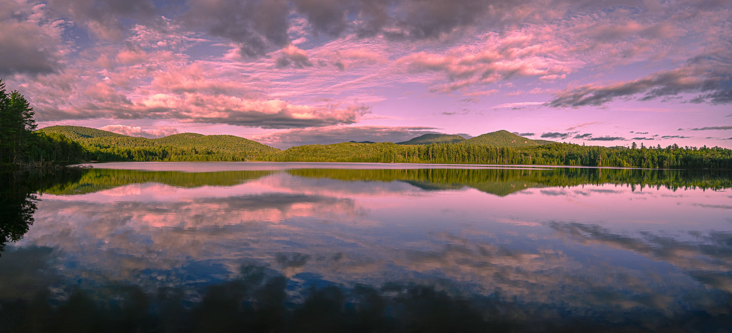 Peaceful Morning Reflections at Buck Pond Panorama