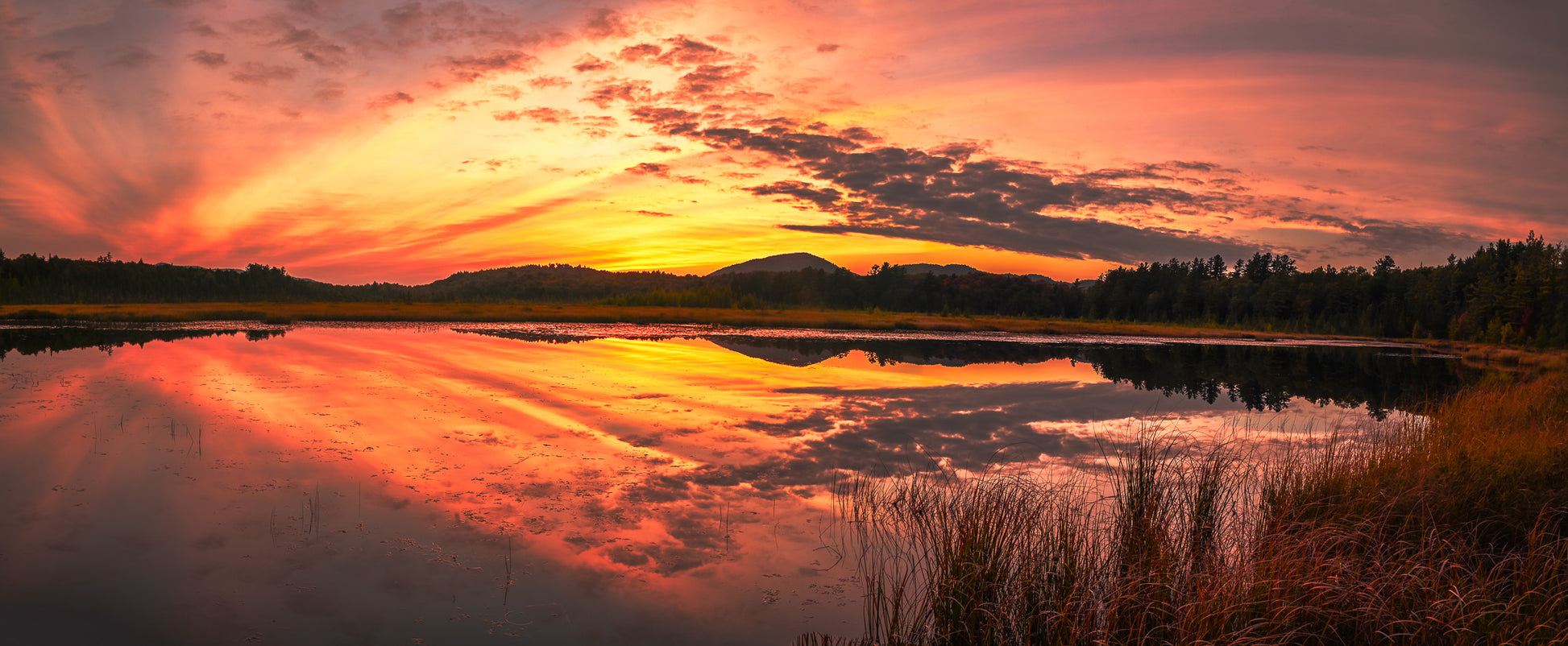 Barnum Pond Bliss Panoramic Sunset