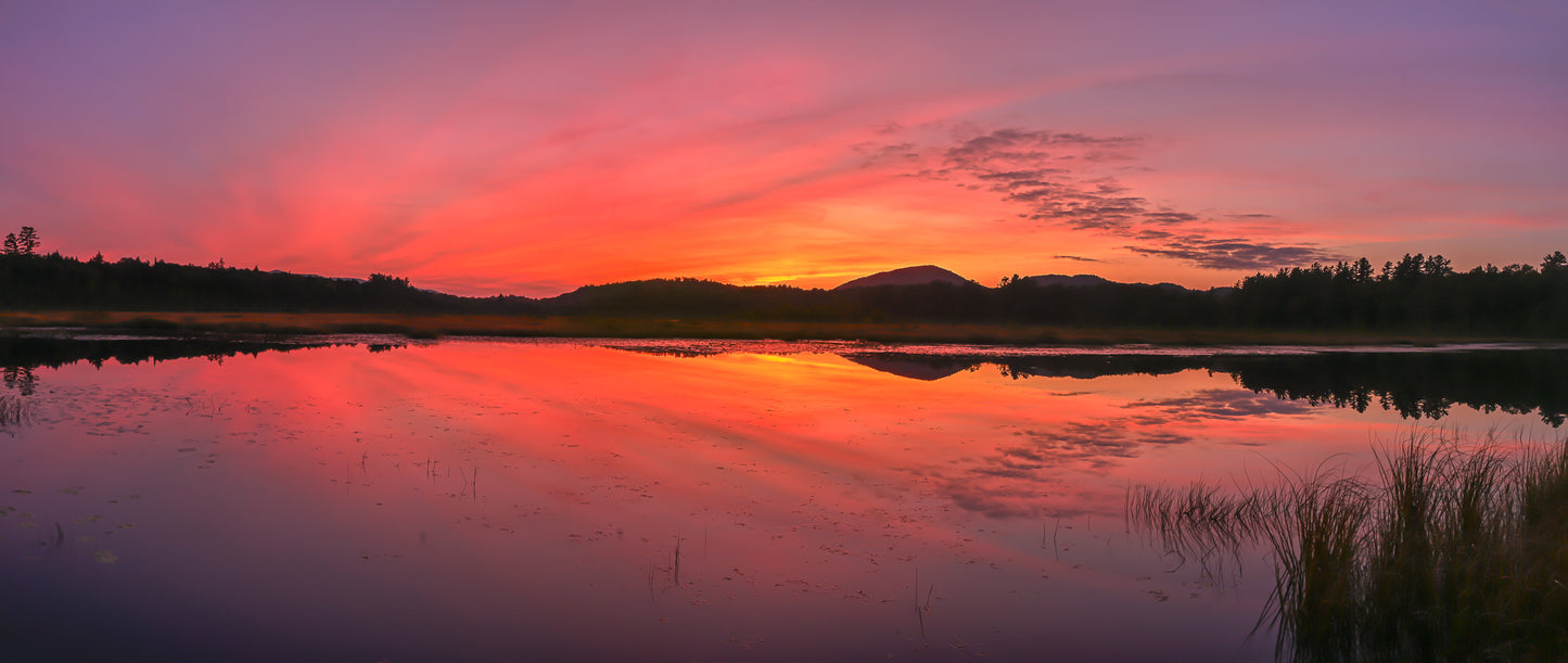 Autumn Glow at Barnum Pond Panorama