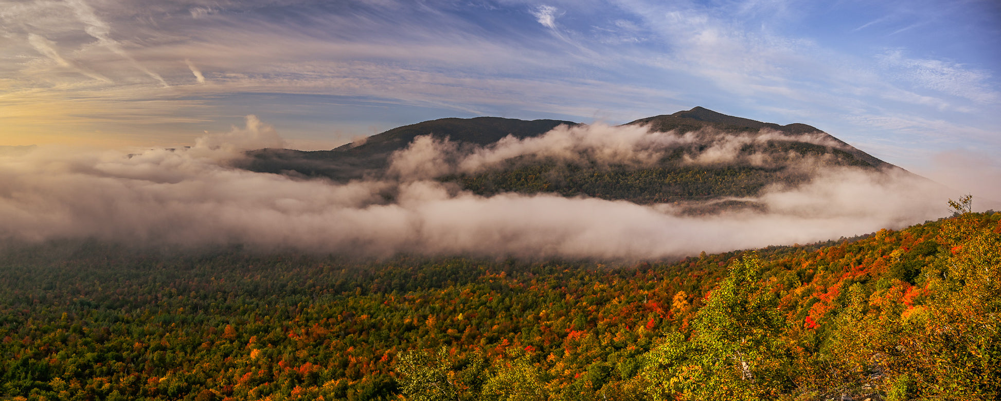 Autumn Morning at Cobble Lookout Panorama