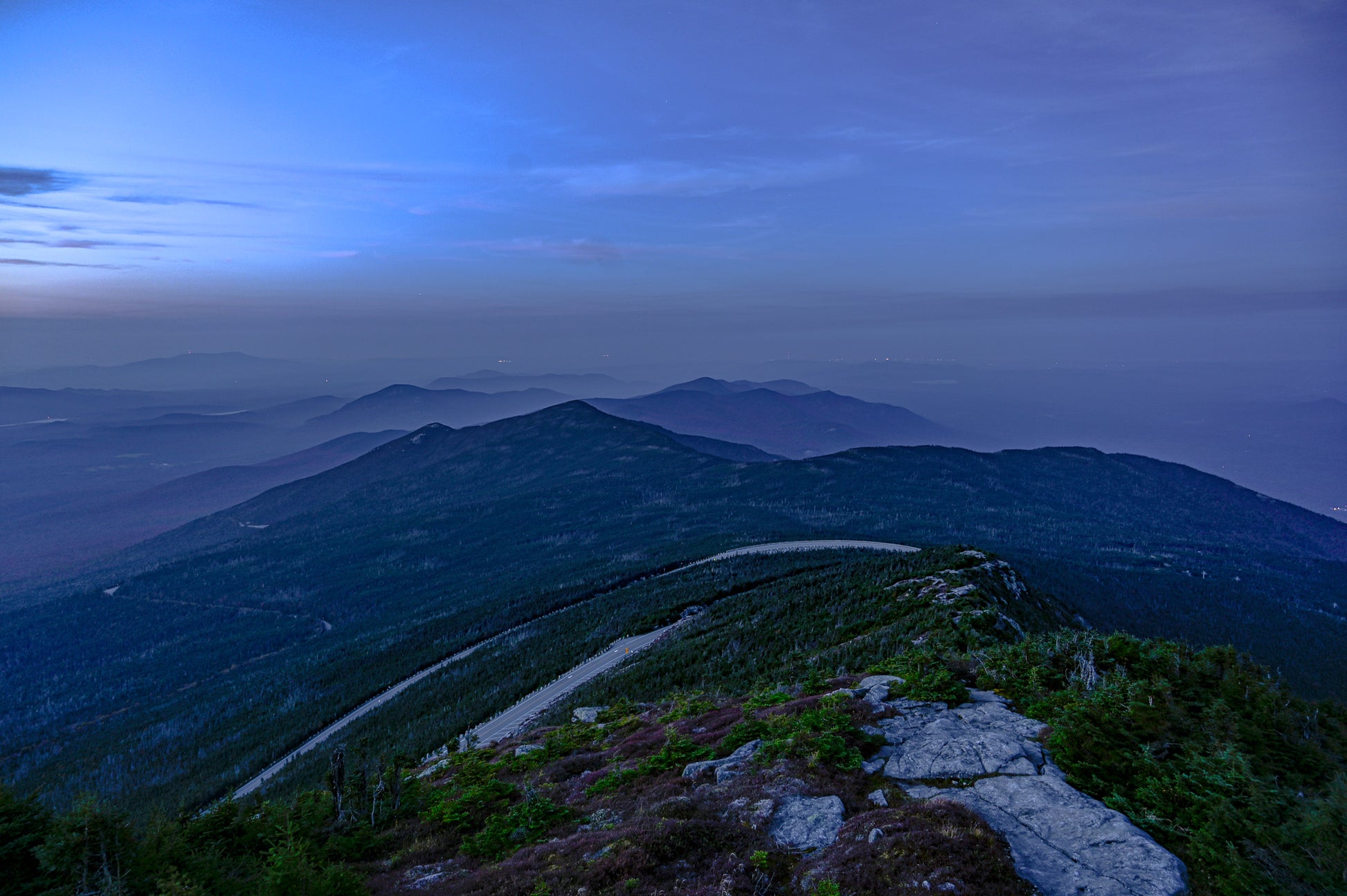 Twilight Over Esther Mountain in the Adirondacks