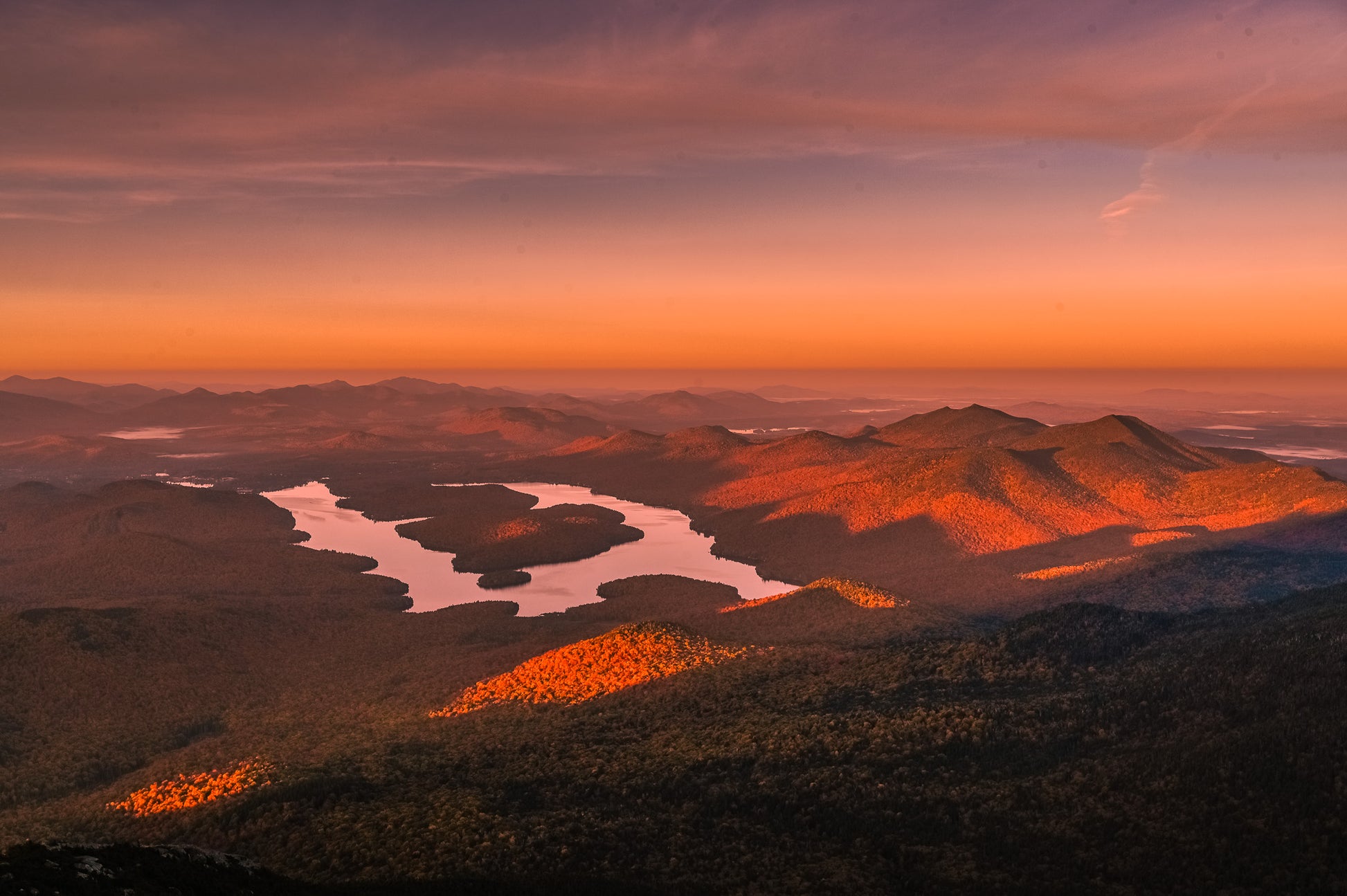 Autumn Sunrise Magic from Whiteface photographic print