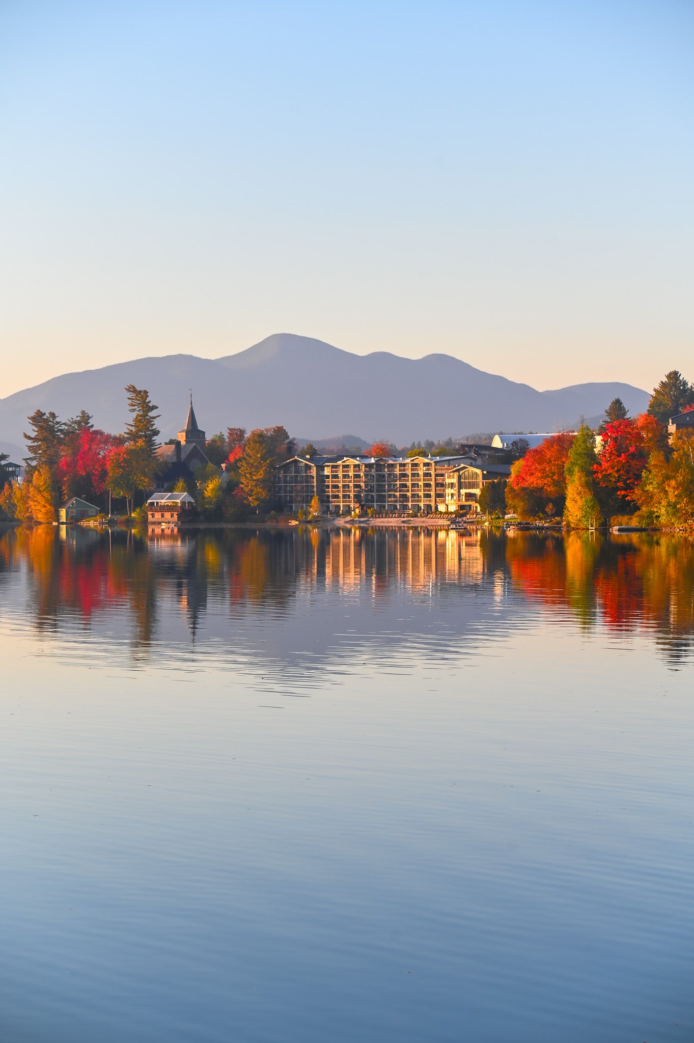 Reflections of Autumn's Beauty - Mirror Lake wall art