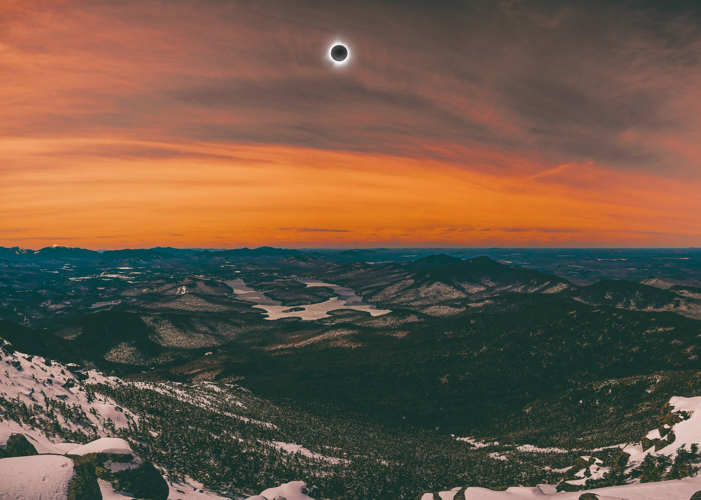2024 Solar Eclipse Totality over Lake Placid