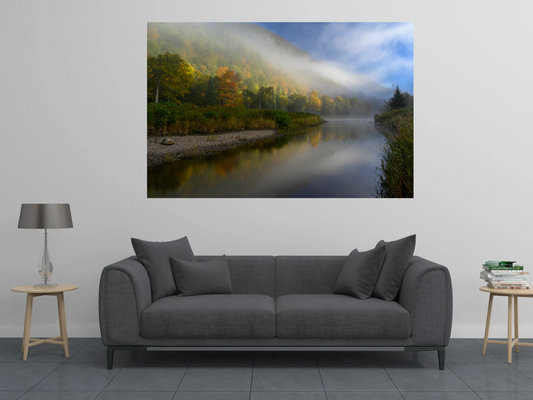 Ausable River Morning Mist in the adirondack Mountains