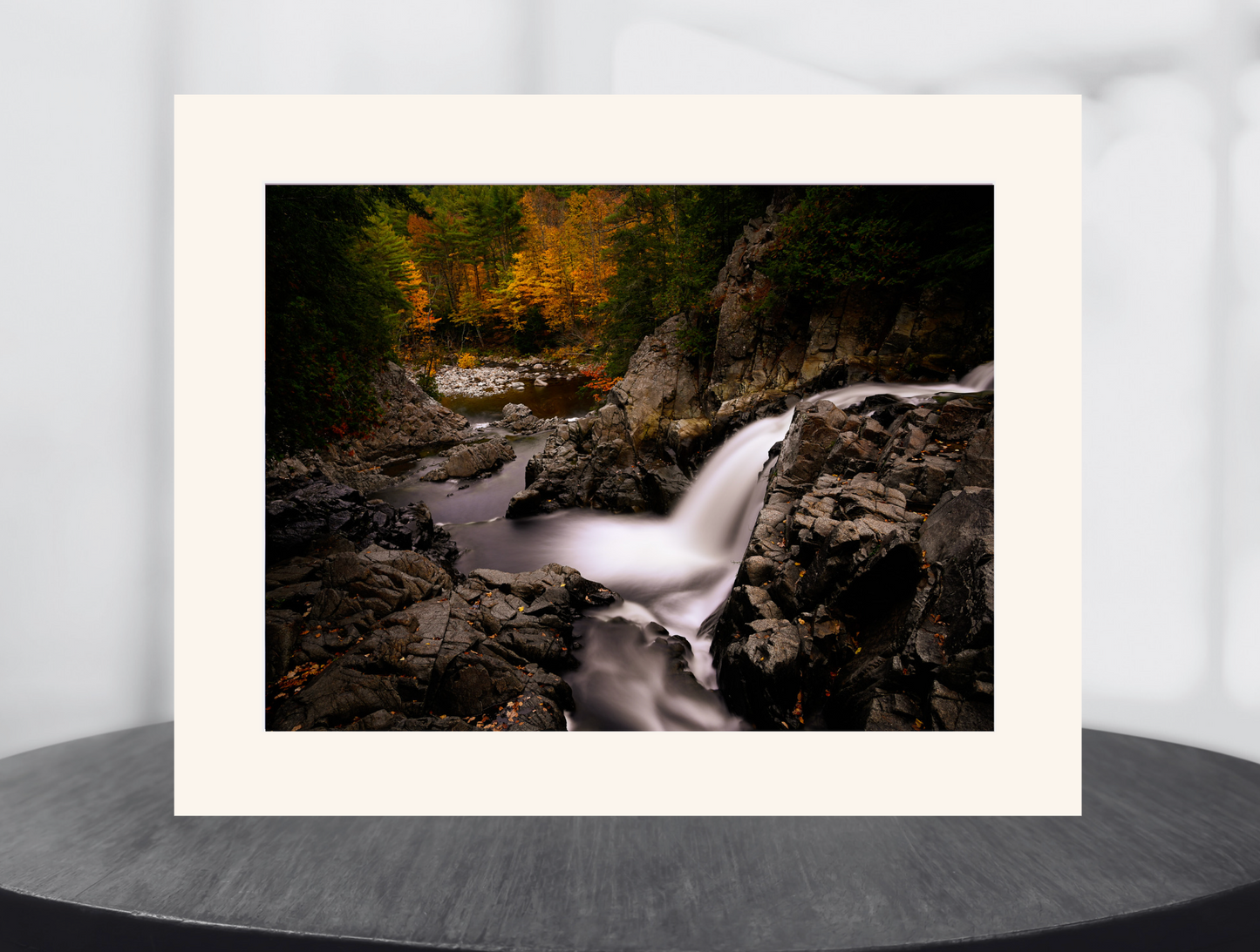 Autumn at Split Rock Falls Adirondack Mountains