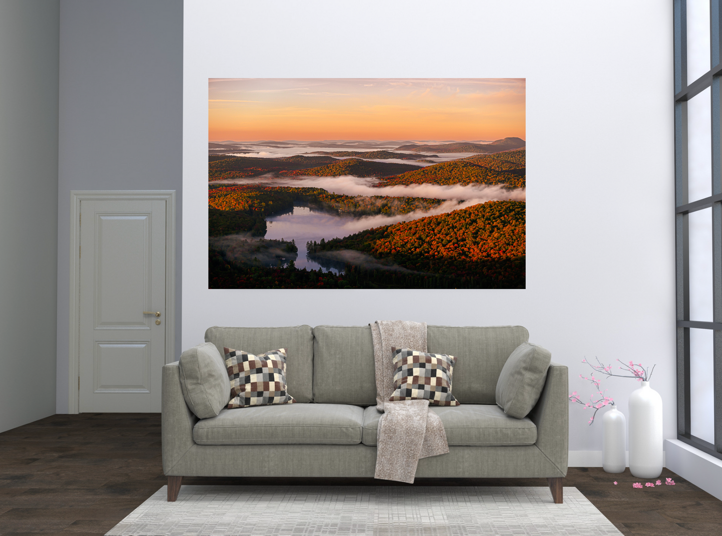 Autumn Sunrise Inversion Adirondack Mountains