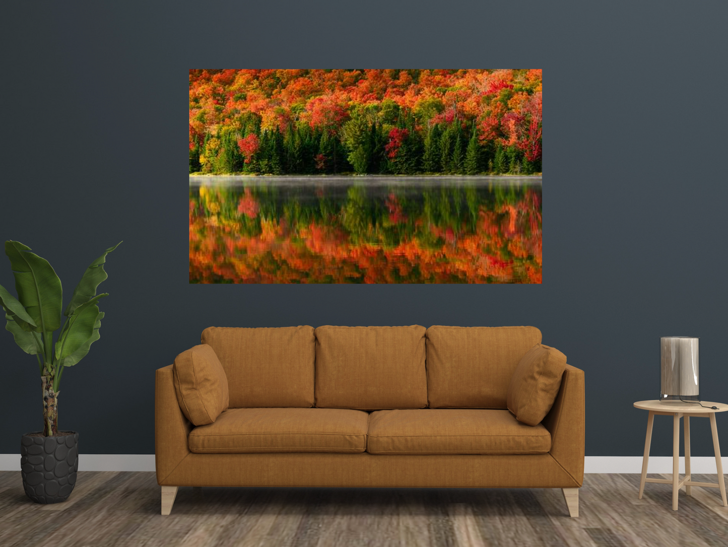 Autumn Reflections at Heart Lake Adirondack Mountains