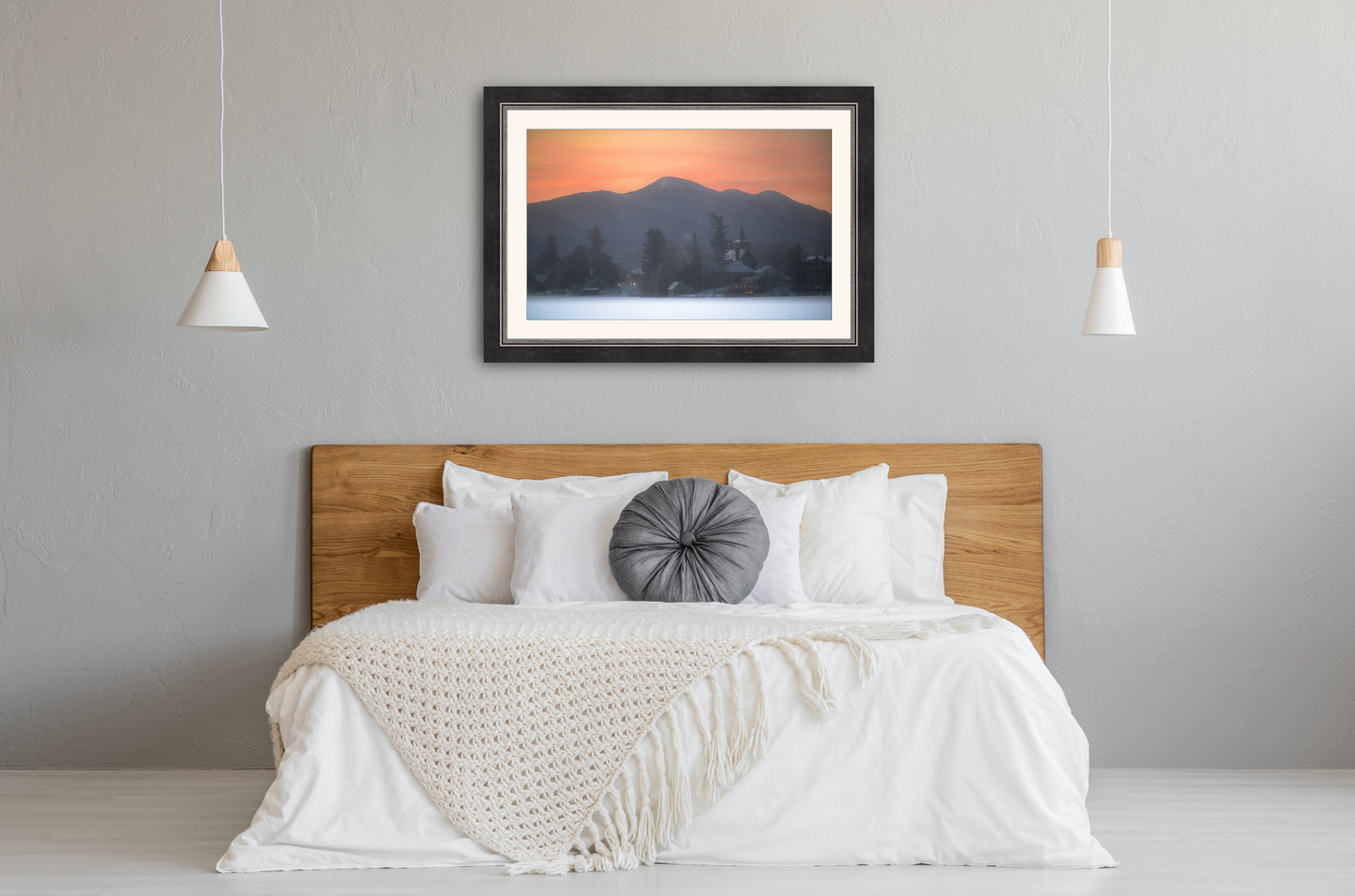 print of a Sunrise on Mirror Lake