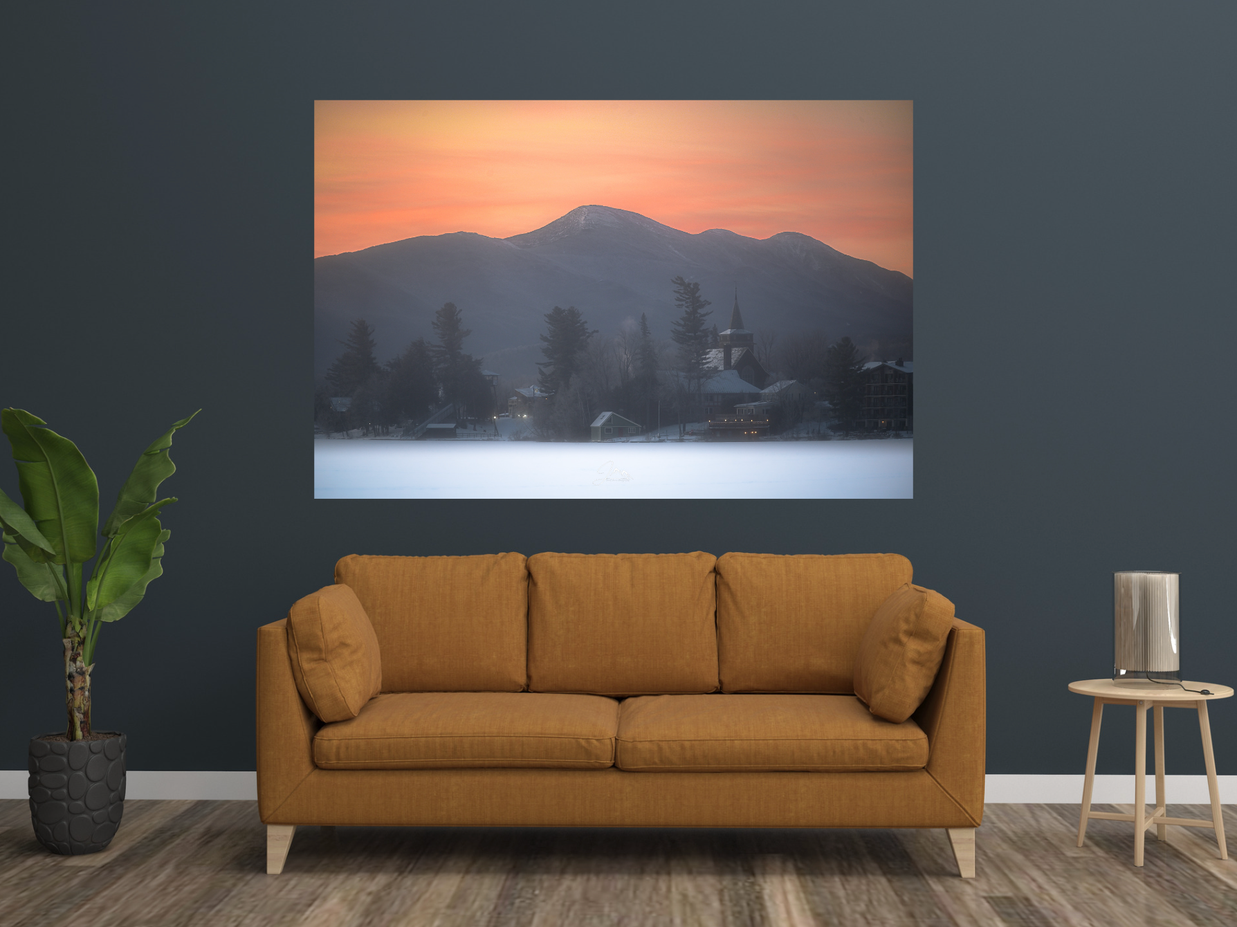 print of a Sunrise on Mirror Lake