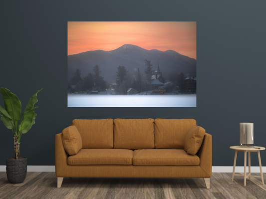 print of a Sunrise on Mirror Lake