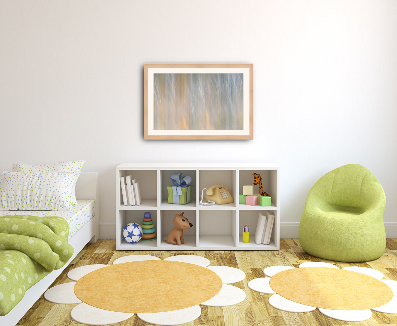 Birch Forest Abstract Art