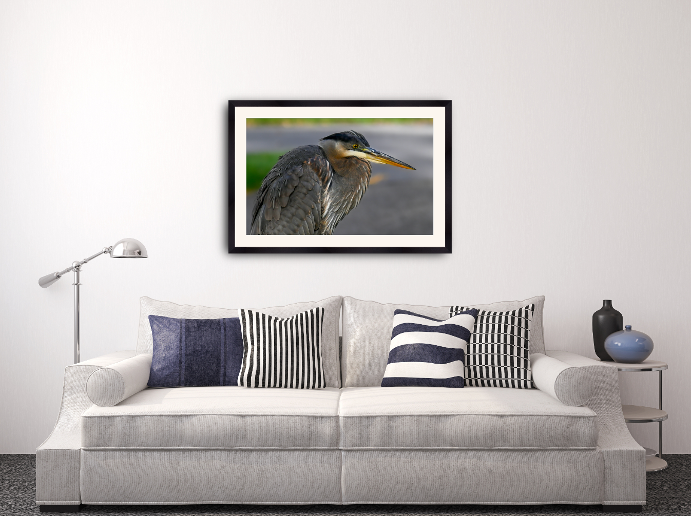 print of a Great Blue Heron