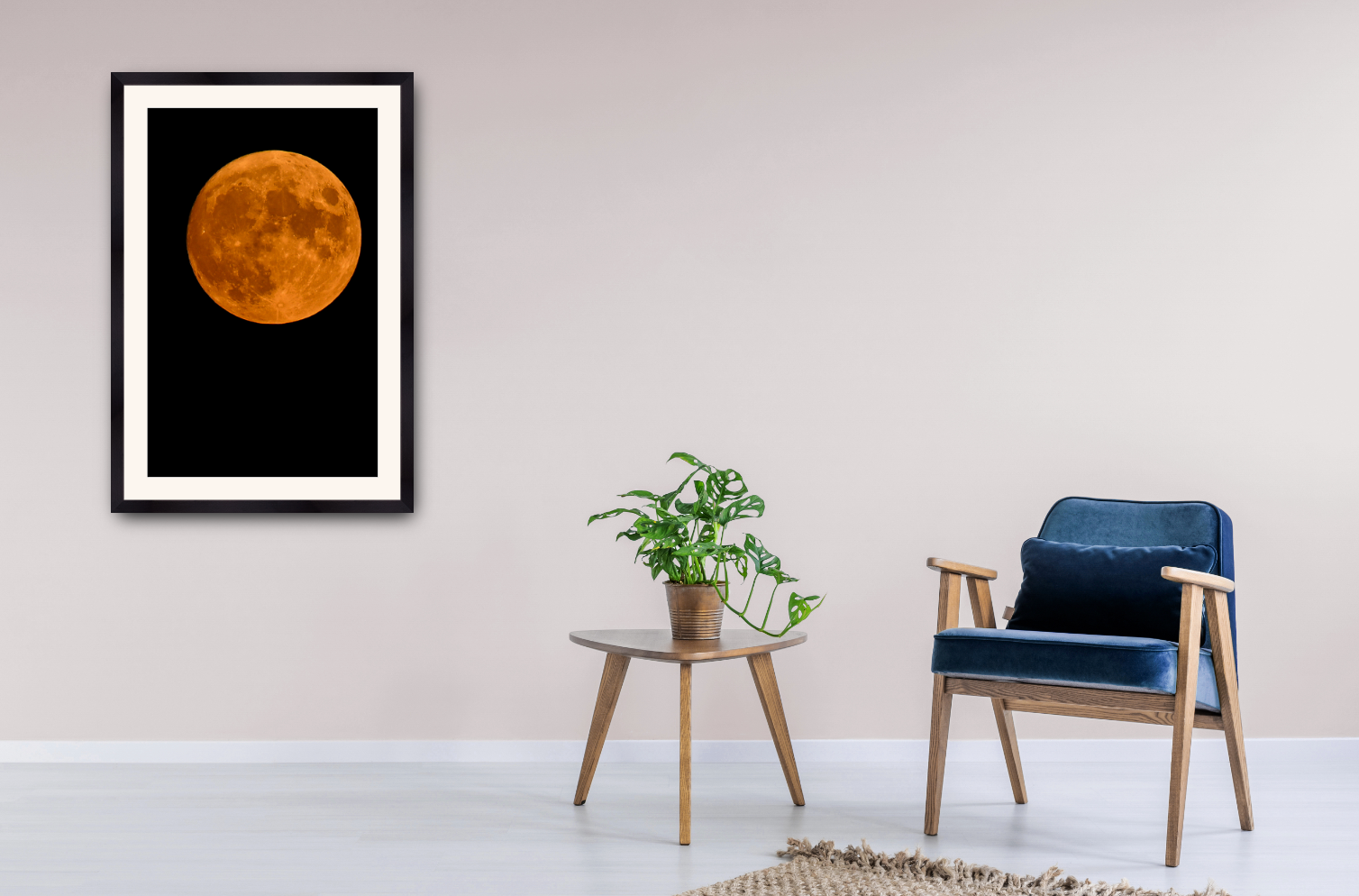 print of a harvest moon