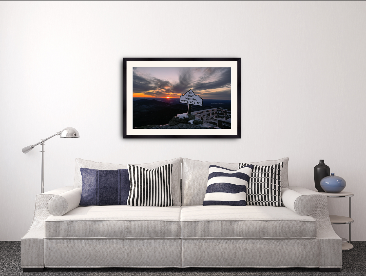 print of an Early Spring Sunset on Whiteface