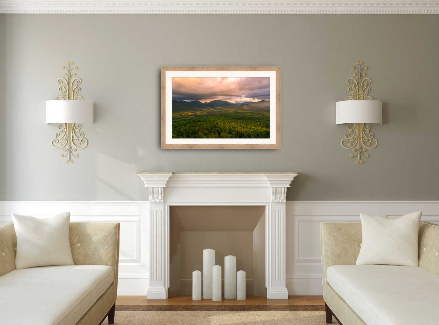 print of Evening Light on Mt. Van Hoevenberg