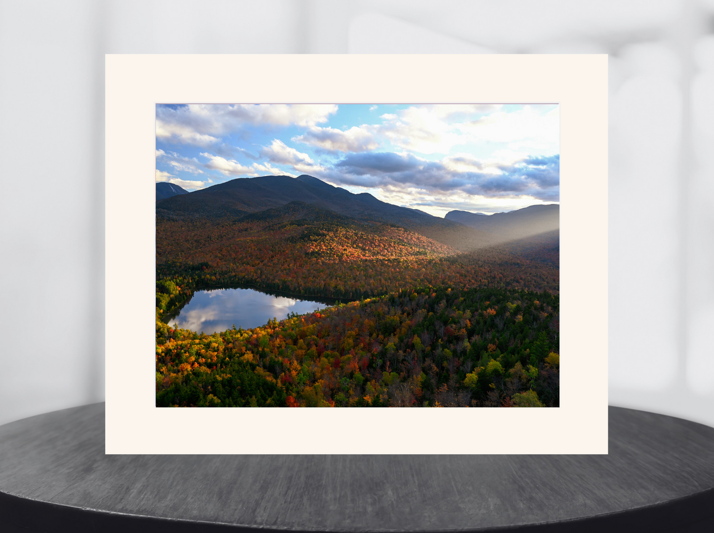 Print of Evening Rays over Heart Lake from Mount Jo