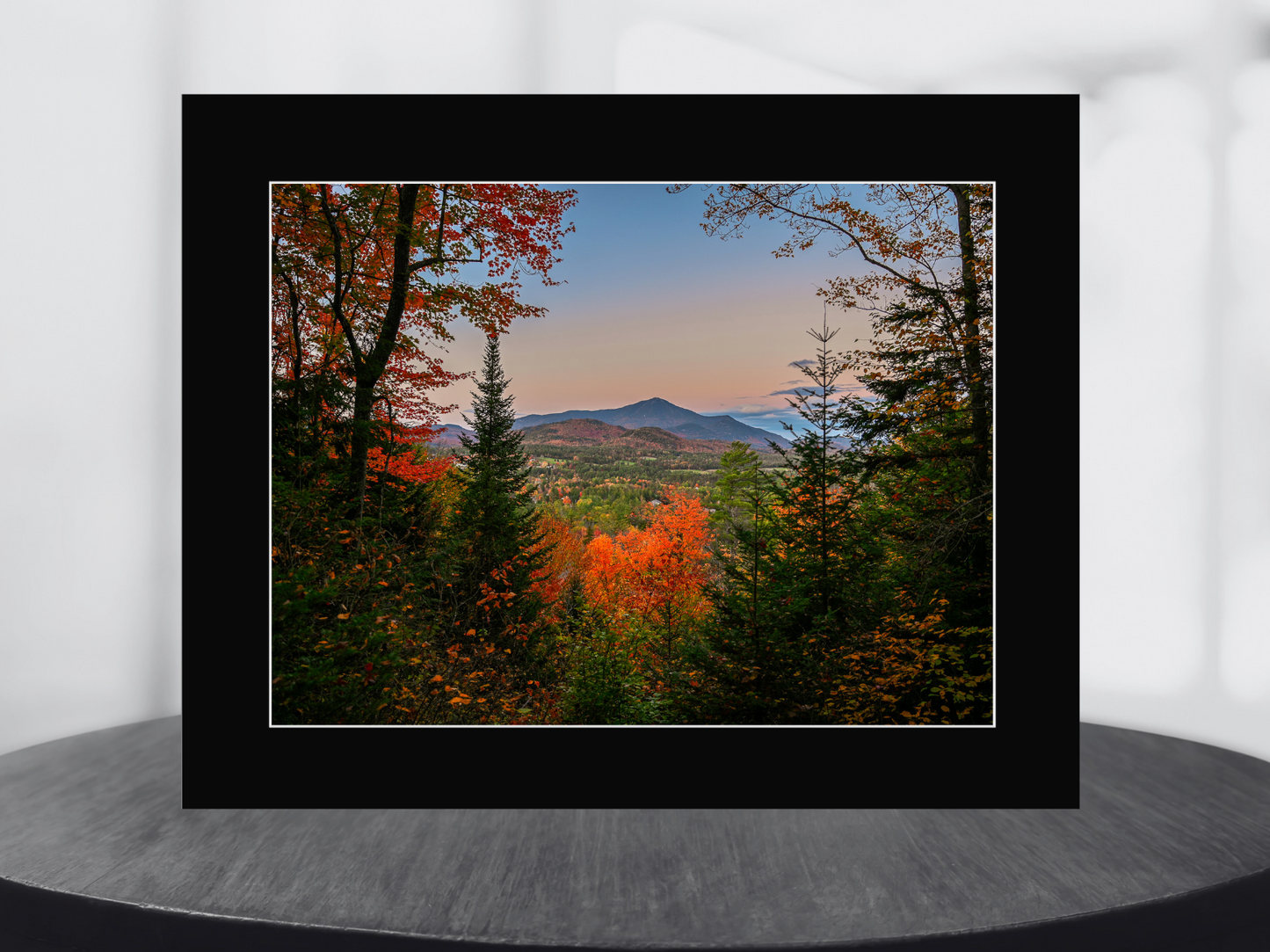 Print of fall in Lake Placid Adirondack Mountains