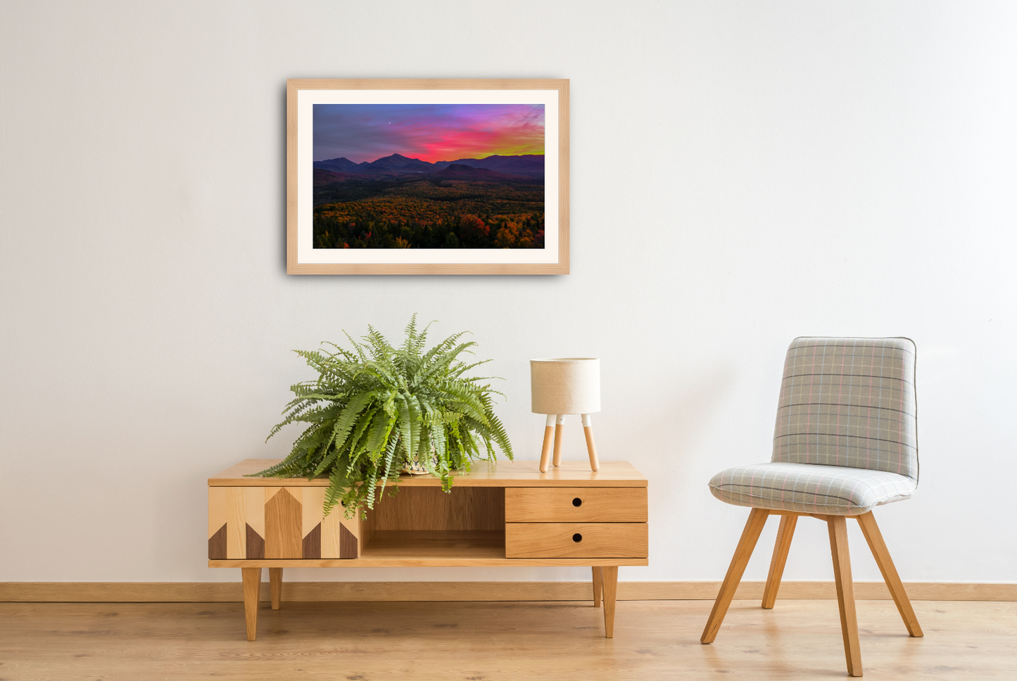 print of a Sunset from mt van Hoevenberg