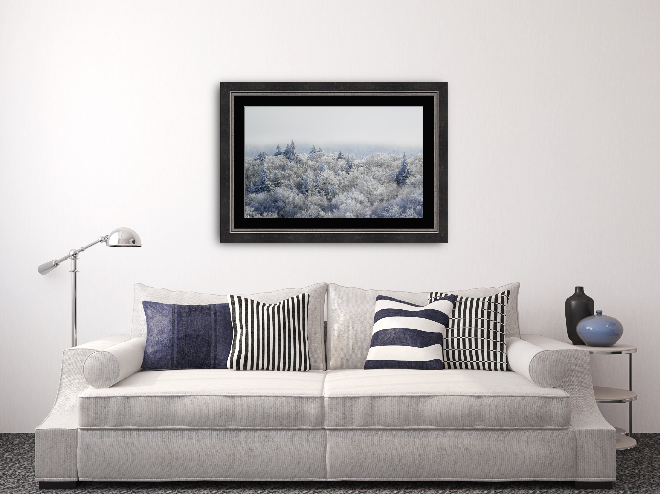 print of Frozen Trees Adirondack Mountains