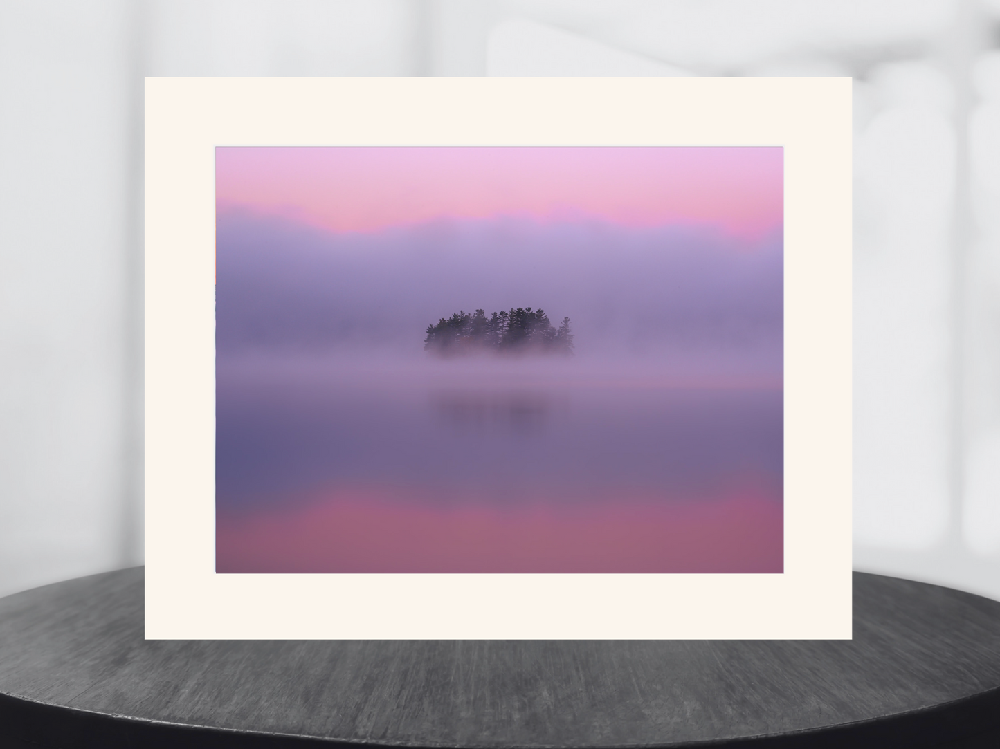 print of a Crisp Autumn Sunrise Tupper lake