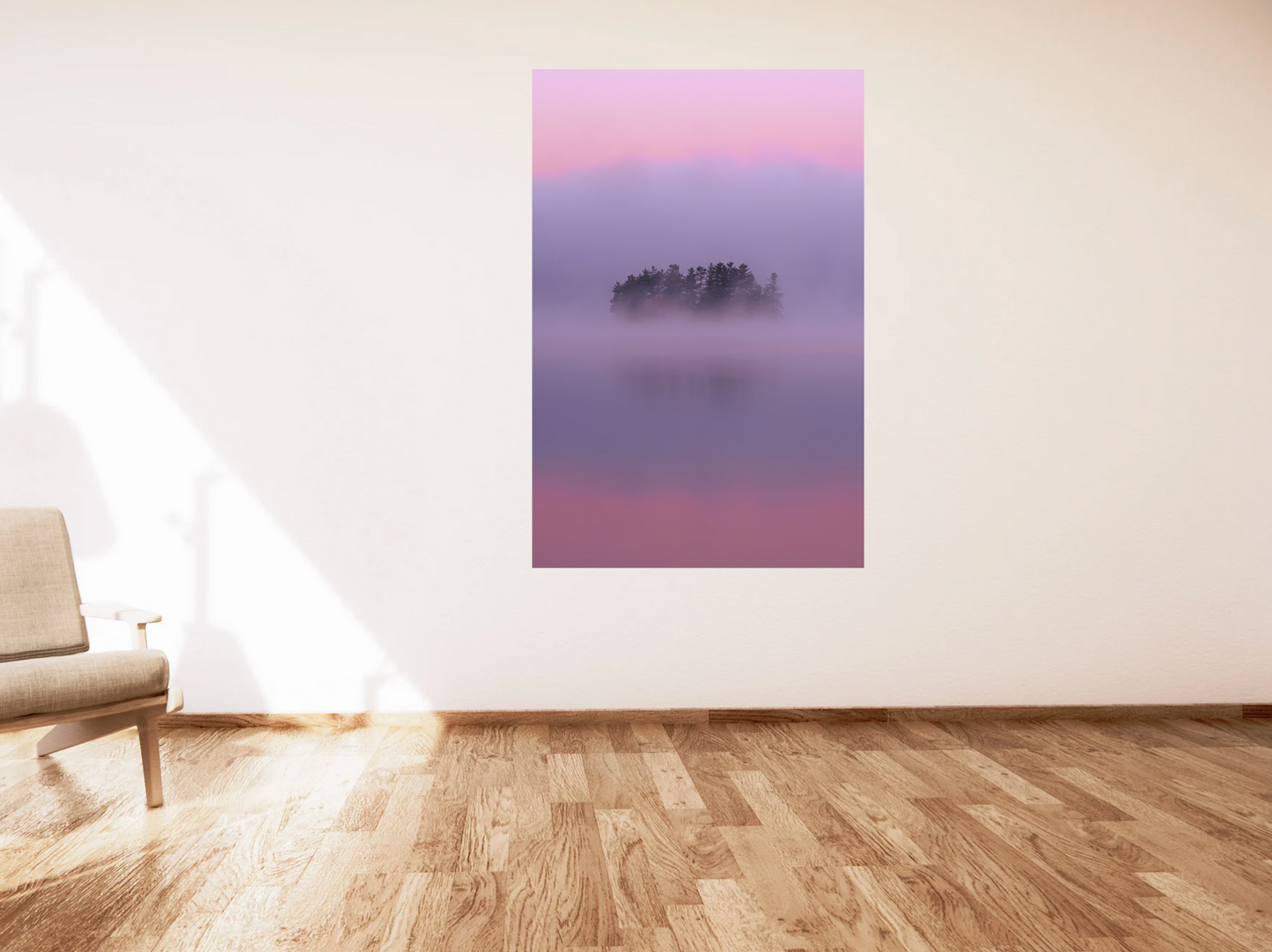 print of a Crisp Autumn Sunrise Adirondack Mountains